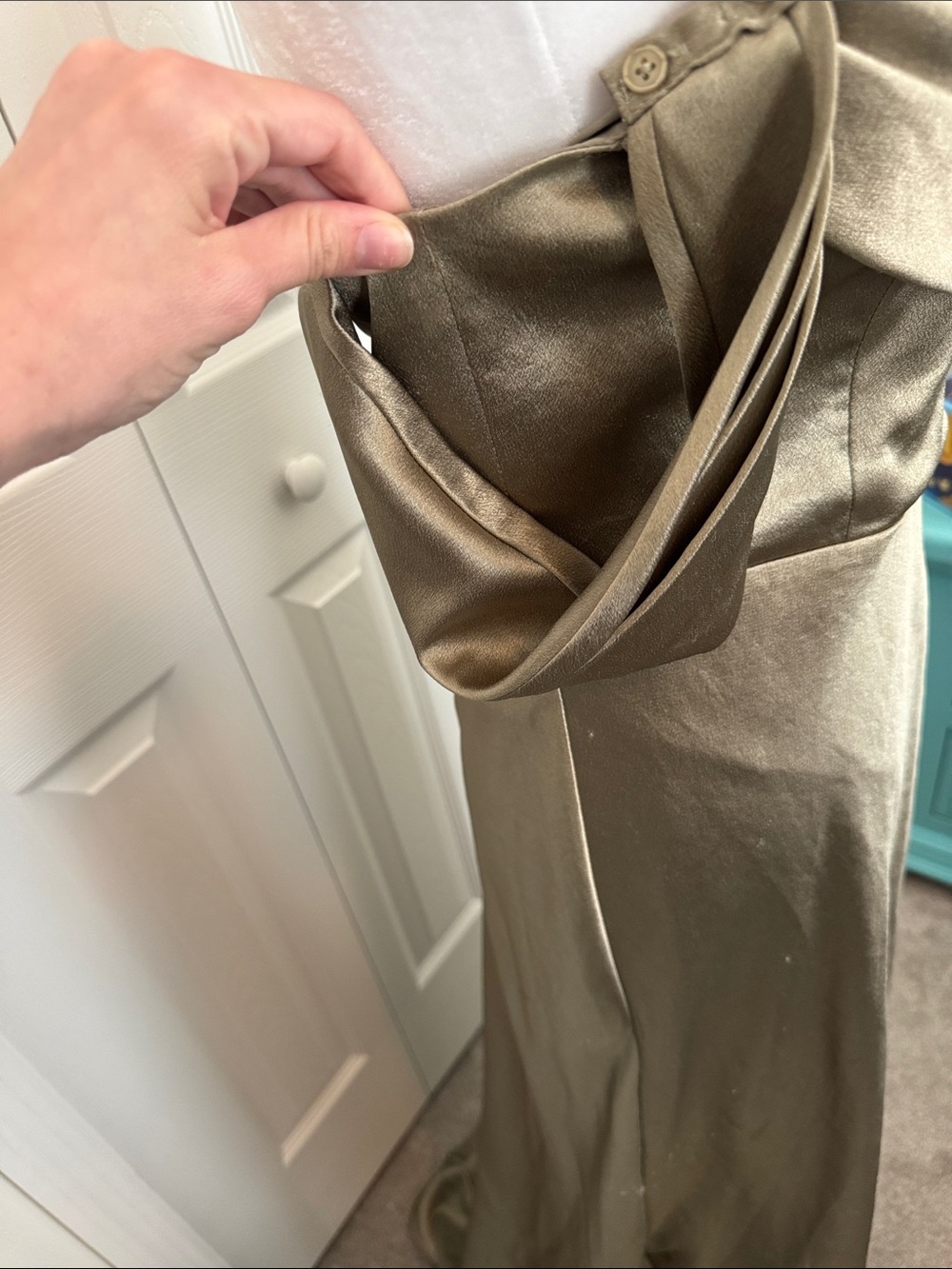 Birdy Grey Mia Dress
Shiny Satin Moss Green - Picture 3 of 12